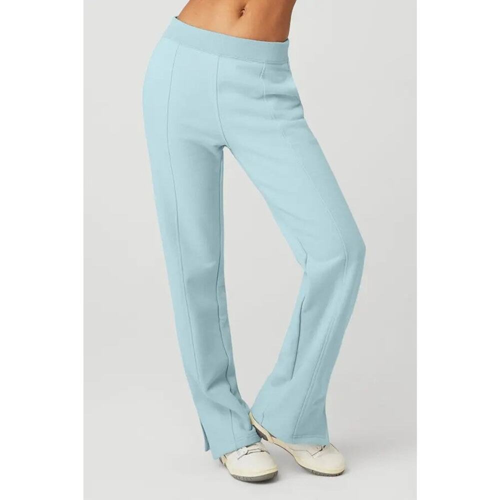 Alo Yoga High-Waist Offline Straight Leg Sweatpant Chalk Blue - XS - Picture 1 of 2